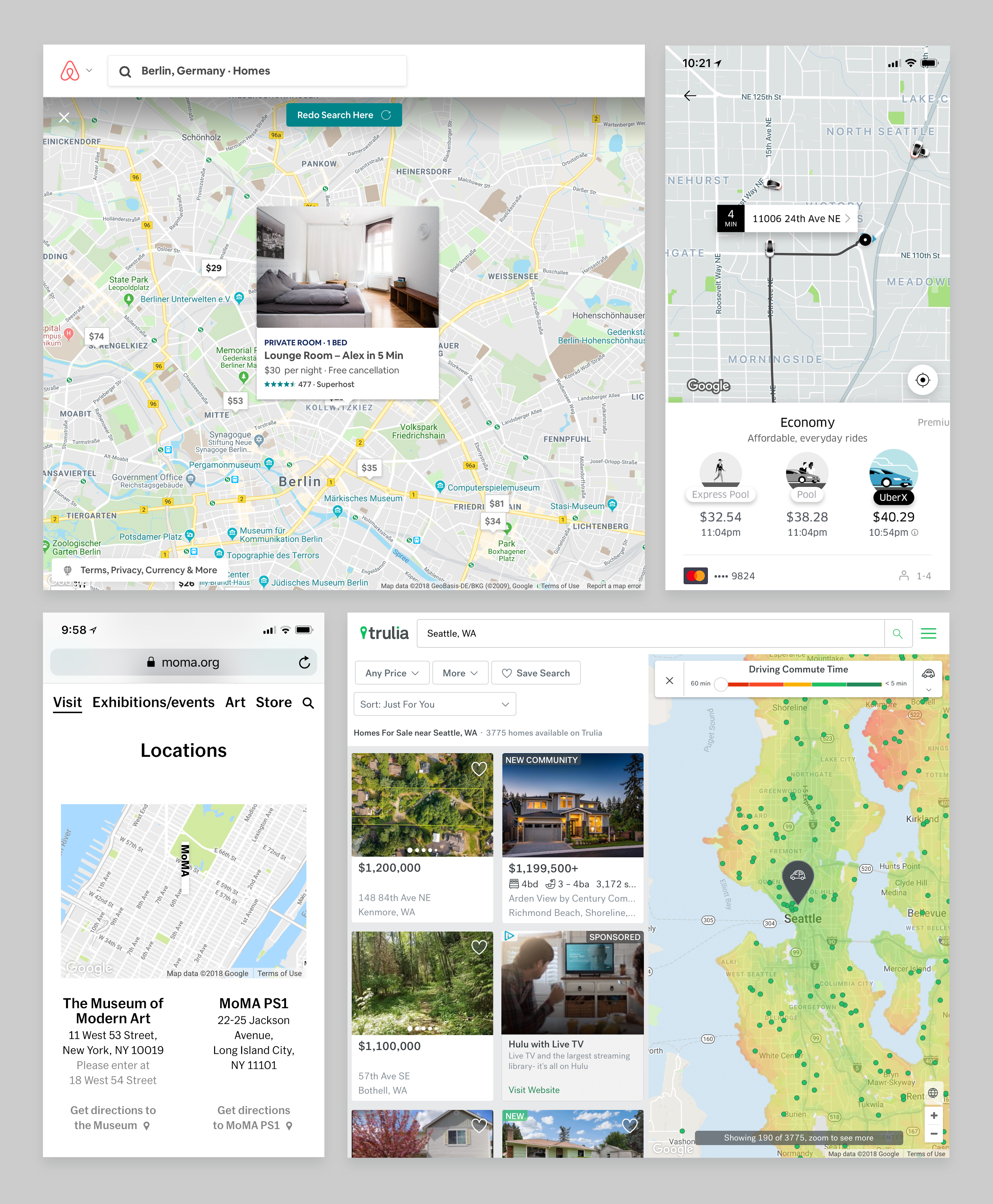 Google Maps API examples