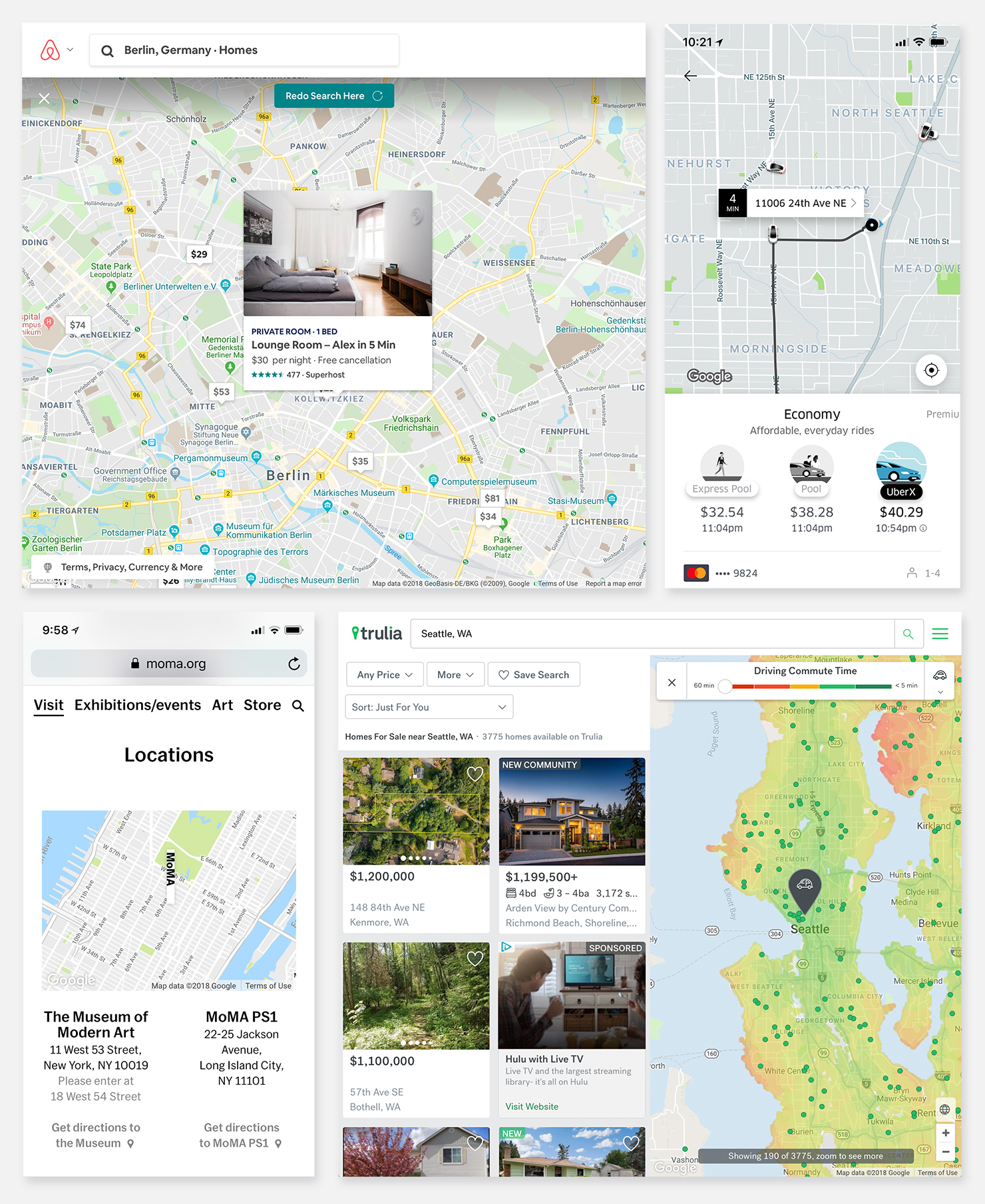 Google Maps API examples